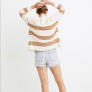 Madewell Striped Diaz Open Cardigan
